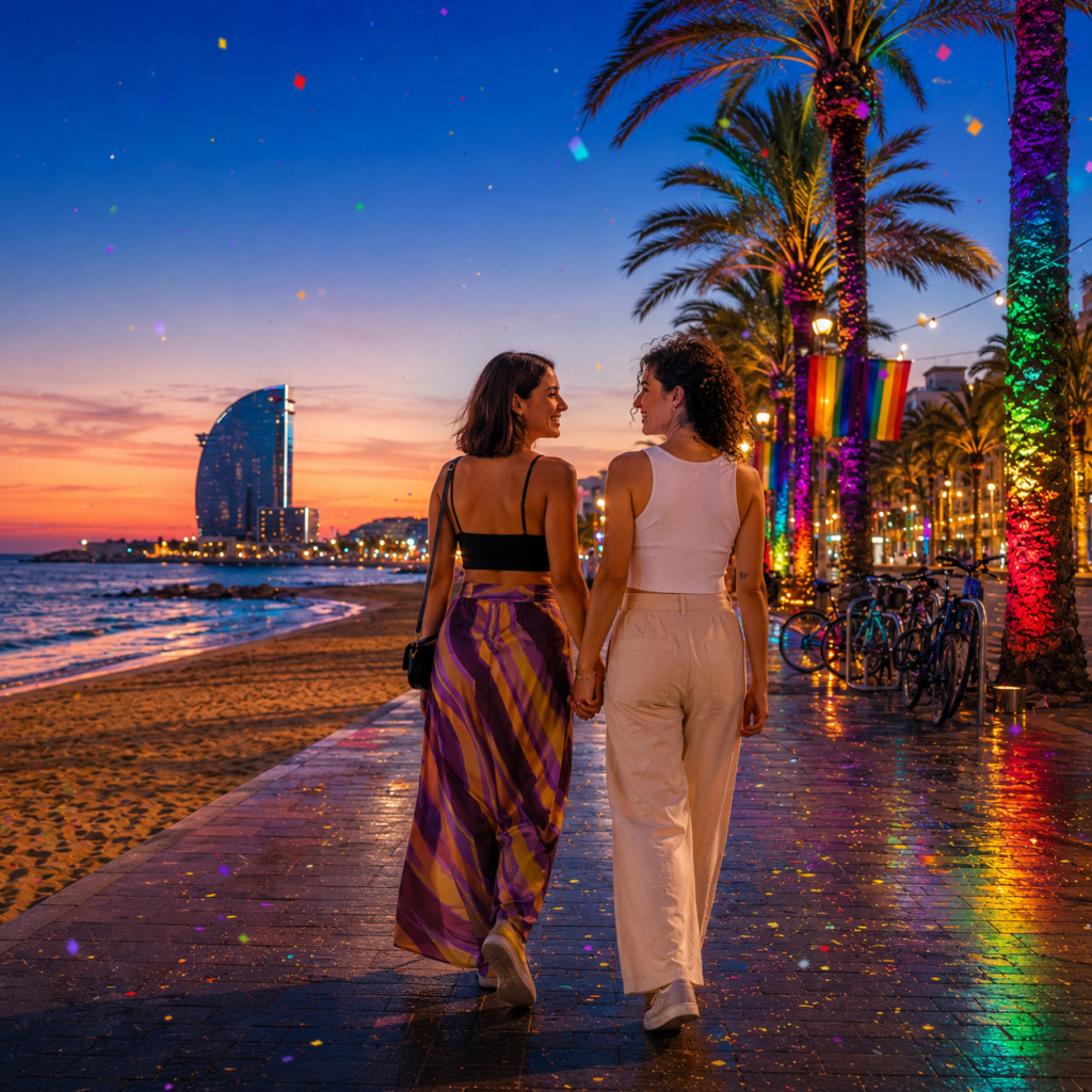 Barcelona, destino LGBT España 2027 con gran ambiente Pride