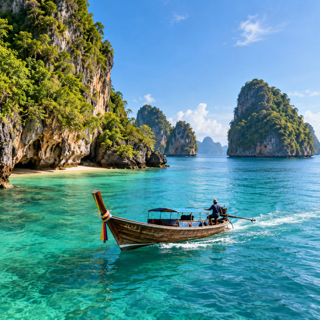 El vuelo directo cambia el viaje antes de que empiece: sin escalas, sin esperas en un tercer aeropuerto, se sale un jueves de Madrid y se llega a Bangkok lista para empezar. Las tres primeras noches son para la ciudad, con la visita guiada a los tres templos que resumen su parte antigua —Wat Traimit, Wat Po y Wat Benchamabophit— y un día completo libre para quien quiera explorar por su cuenta o apuntarse a una excursión opcional.

Luego, vuelo a Phuket y tres noches junto al mar de Andamán, en el hotel y régimen elegidos, sin actividades programadas: los días son para decidir sobre la marcha entre playa, piscina o alguna excursión. Antes de cerrar el círculo, el programa añade una noche más en Bangkok a la vuelta de Phuket, así que el regreso a Madrid se hace descansado, sin encadenar aeropuerto tras aeropuerto el mismo día.

Al estar basado en salidas concretas —los jueves, de abril a octubre— conviene reservar con margen, sobre todo si se necesita coordinar vacaciones de varias personas o encajarlo con una fecha señalada. El seguro básico de viaje y la tarjeta Sim (con la documentación de pasaportes enviada con un mes de antelación) forman parte del paquete, igual que el botellín de agua y la atención en español 24 horas por WhatsApp durante el circuito.

Para quien prioriza llegar cuanto antes y sin escalas, y prefiere repartir el tiempo entre ciudad y playa sin más paradas, el vuelo directo de los jueves es la opción más directa del catálogo hacia Tailandia.

Información general

Salidas: Jueves de abril a octubre.
Ruta: 3n en Bangkok, 3n en Phuket, 1n en Bangkok.
Categoría hotelera: A elección del cliente.
Régimen: Alojamiento y desayuno en Bangkok. A elección del cliente en playa.
Importante: VUELO DIRECTO.

Itinerario día a día

<div class="pp_accordion_close has_icon"><h3><a href="#">"Día</a></h3><div><p>
Salida en vuelo directo con destino Bangkok. Noche a bordo.
</p></div></div>
<div class="pp_accordion_close has_icon"><h3><a href="#">"Día</a></h3><div><p>
Llegada y traslado al hotel. Alojamiento y resto del día libre (check-in desde las 15:00h).
</p></div></div>
<div class="pp_accordion_close has_icon"><h3><a href="#">"Día</a></h3><div><p>
Desayuno. Recorrido por las calles principales de Bangkok y su parte antigua: templo del Buda de Oro (Wat Traimit), templo del Buda Reclinado (Wat Po) y templo de mármol (Wat Benchamabophit). Regreso al hotel. Alojamiento.
</p></div></div>
<div class="pp_accordion_close has_icon"><h3><a href="#">"Día</a></h3><div><p>
Desayuno. Día libre para disfrutar de la ciudad, con posibilidad de excursiones opcionales.
</p></div></div>
<div class="pp_accordion_close has_icon"><h3><a href="#">"Día</a></h3><div><p>
Desayuno. Traslado al aeropuerto para volar a Phuket. Llegada y traslado al hotel. Resto del día libre.
</p></div></div>
<div class="pp_accordion_close has_icon"><h3><a href="#">"Día</a></h3><div><p>
Día libre en el hotel según el régimen seleccionado. Posibilidad de actividades opcionales.
</p></div></div>
<div class="pp_accordion_close has_icon"><h3><a href="#">"Día</a></h3><div><p>
Día libre en el hotel según el régimen seleccionado. Posibilidad de actividades opcionales.
</p></div></div>
<div class="pp_accordion_close has_icon"><h3><a href="#">"Día</a></h3><div><p>
Desayuno. Vuelo de regreso a Bangkok. Traslado al hotel y resto del día libre. Alojamiento.
</p></div></div>
<div class="pp_accordion_close has_icon"><h3><a href="#">"Día</a></h3><div><p>
Desayuno. Traslado al aeropuerto para el vuelo directo de regreso a Madrid. Noche a bordo.
</p></div></div>
<div class="pp_accordion_close has_icon"><h3><a href="#">"Día</a></h3><div><p>
Llegada y fin del viaje.
</p></div></div>

Notas importantes

Programa basado en mínimo 2 participantes; consultar suplemento para pasajero viajando solo.
Tarjeta de Llegada Digital (TDAC) obligatoria, completar antes del viaje en el sitio oficial.
Posible suplemento en Gem & Jewelry Fair en septiembre.
El día de la visita será confirmado en destino.
Consultar requisitos de entrada actualizados.

¡Tailandia te espera!

Reserva con Seven Colors Tours y consulta nuestras opciones de financiación en 3, 6, 9 o 12 pagos.

Las plazas, servicios y precios están sujetos a disponibilidad y reconfirmación en el momento de efectuar la reserva.

Detalle recomendaciones de viaje1
