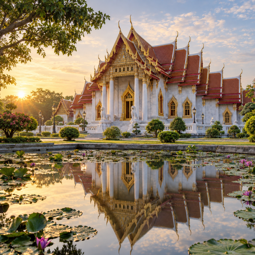 El vuelo directo cambia el viaje antes de que empiece: sin escalas, sin esperas en un tercer aeropuerto, se sale un jueves de Madrid y se llega a Bangkok lista para empezar. Las tres primeras noches son para la ciudad, con la visita guiada a los tres templos que resumen su parte antigua —Wat Traimit, Wat Po y Wat Benchamabophit— y un día completo libre para quien quiera explorar por su cuenta o apuntarse a una excursión opcional.

Luego, vuelo a Phuket y tres noches junto al mar de Andamán, en el hotel y régimen elegidos, sin actividades programadas: los días son para decidir sobre la marcha entre playa, piscina o alguna excursión. Antes de cerrar el círculo, el programa añade una noche más en Bangkok a la vuelta de Phuket, así que el regreso a Madrid se hace descansado, sin encadenar aeropuerto tras aeropuerto el mismo día.

Al estar basado en salidas concretas —los jueves, de abril a octubre— conviene reservar con margen, sobre todo si se necesita coordinar vacaciones de varias personas o encajarlo con una fecha señalada. El seguro básico de viaje y la tarjeta Sim (con la documentación de pasaportes enviada con un mes de antelación) forman parte del paquete, igual que el botellín de agua y la atención en español 24 horas por WhatsApp durante el circuito.

Para quien prioriza llegar cuanto antes y sin escalas, y prefiere repartir el tiempo entre ciudad y playa sin más paradas, el vuelo directo de los jueves es la opción más directa del catálogo hacia Tailandia.

Información general

Salidas: Jueves de abril a octubre.
Ruta: 3n en Bangkok, 3n en Phuket, 1n en Bangkok.
Categoría hotelera: A elección del cliente.
Régimen: Alojamiento y desayuno en Bangkok. A elección del cliente en playa.
Importante: VUELO DIRECTO.

Itinerario día a día

<div class="pp_accordion_close has_icon"><h3><a href="#">"Día</a></h3><div><p>
Salida en vuelo directo con destino Bangkok. Noche a bordo.
</p></div></div>
<div class="pp_accordion_close has_icon"><h3><a href="#">"Día</a></h3><div><p>
Llegada y traslado al hotel. Alojamiento y resto del día libre (check-in desde las 15:00h).
</p></div></div>
<div class="pp_accordion_close has_icon"><h3><a href="#">"Día</a></h3><div><p>
Desayuno. Recorrido por las calles principales de Bangkok y su parte antigua: templo del Buda de Oro (Wat Traimit), templo del Buda Reclinado (Wat Po) y templo de mármol (Wat Benchamabophit). Regreso al hotel. Alojamiento.
</p></div></div>
<div class="pp_accordion_close has_icon"><h3><a href="#">"Día</a></h3><div><p>
Desayuno. Día libre para disfrutar de la ciudad, con posibilidad de excursiones opcionales.
</p></div></div>
<div class="pp_accordion_close has_icon"><h3><a href="#">"Día</a></h3><div><p>
Desayuno. Traslado al aeropuerto para volar a Phuket. Llegada y traslado al hotel. Resto del día libre.
</p></div></div>
<div class="pp_accordion_close has_icon"><h3><a href="#">"Día</a></h3><div><p>
Día libre en el hotel según el régimen seleccionado. Posibilidad de actividades opcionales.
</p></div></div>
<div class="pp_accordion_close has_icon"><h3><a href="#">"Día</a></h3><div><p>
Día libre en el hotel según el régimen seleccionado. Posibilidad de actividades opcionales.
</p></div></div>
<div class="pp_accordion_close has_icon"><h3><a href="#">"Día</a></h3><div><p>
Desayuno. Vuelo de regreso a Bangkok. Traslado al hotel y resto del día libre. Alojamiento.
</p></div></div>
<div class="pp_accordion_close has_icon"><h3><a href="#">"Día</a></h3><div><p>
Desayuno. Traslado al aeropuerto para el vuelo directo de regreso a Madrid. Noche a bordo.
</p></div></div>
<div class="pp_accordion_close has_icon"><h3><a href="#">"Día</a></h3><div><p>
Llegada y fin del viaje.
</p></div></div>

Notas importantes

Programa basado en mínimo 2 participantes; consultar suplemento para pasajero viajando solo.
Tarjeta de Llegada Digital (TDAC) obligatoria, completar antes del viaje en el sitio oficial.
Posible suplemento en Gem & Jewelry Fair en septiembre.
El día de la visita será confirmado en destino.
Consultar requisitos de entrada actualizados.

¡Tailandia te espera!

Reserva con Seven Colors Tours y consulta nuestras opciones de financiación en 3, 6, 9 o 12 pagos.

Las plazas, servicios y precios están sujetos a disponibilidad y reconfirmación en el momento de efectuar la reserva.

Detalle recomendaciones de viaje5
