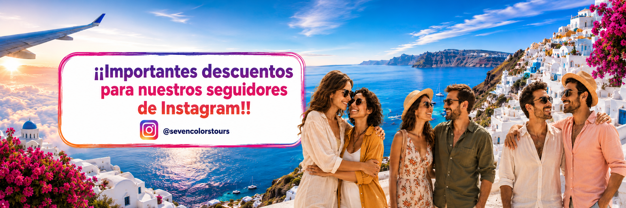 Síguenos en Instagram @sevencolorstours