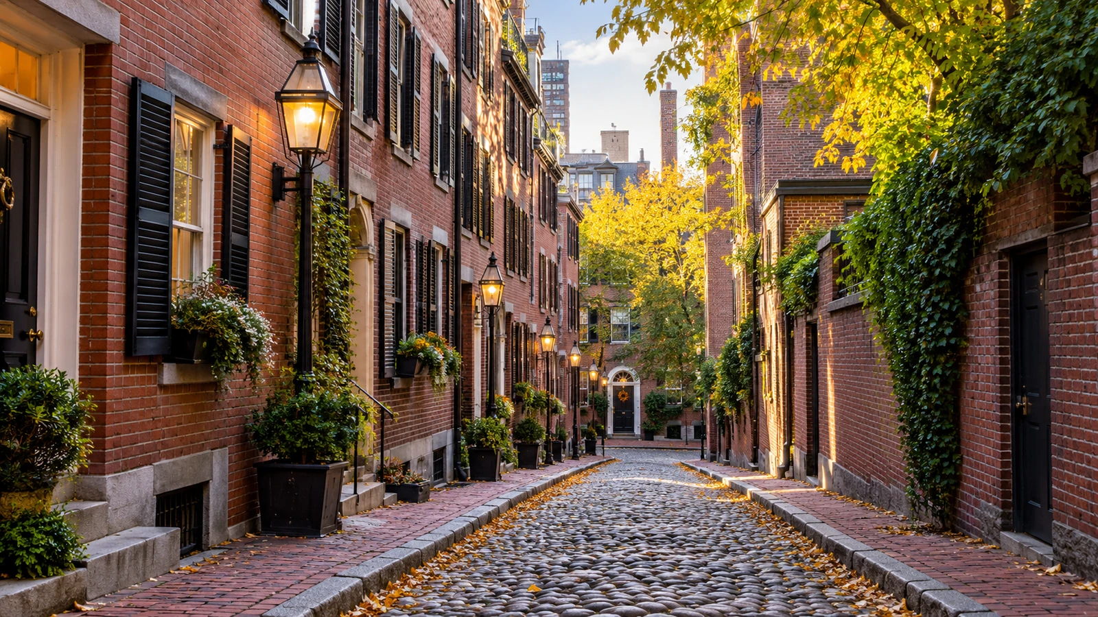 Acorn Street en Beacon Hill Acorn Street en Beacon Hill