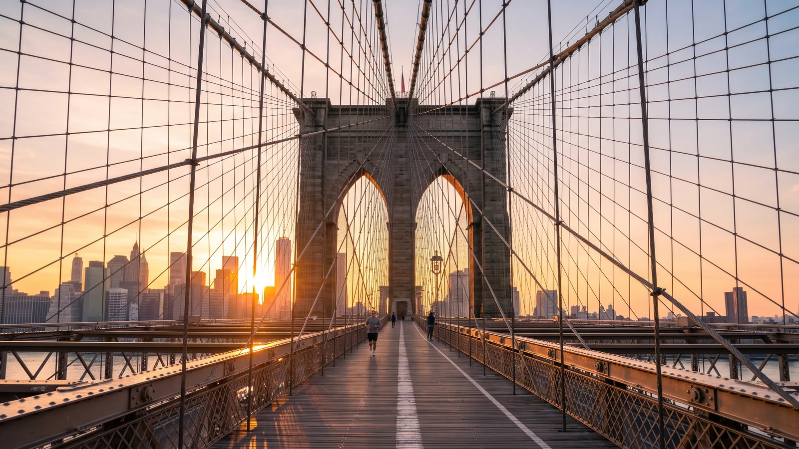 Puente de Brooklyn al amanecer – Nueva York Comfort con Iberia