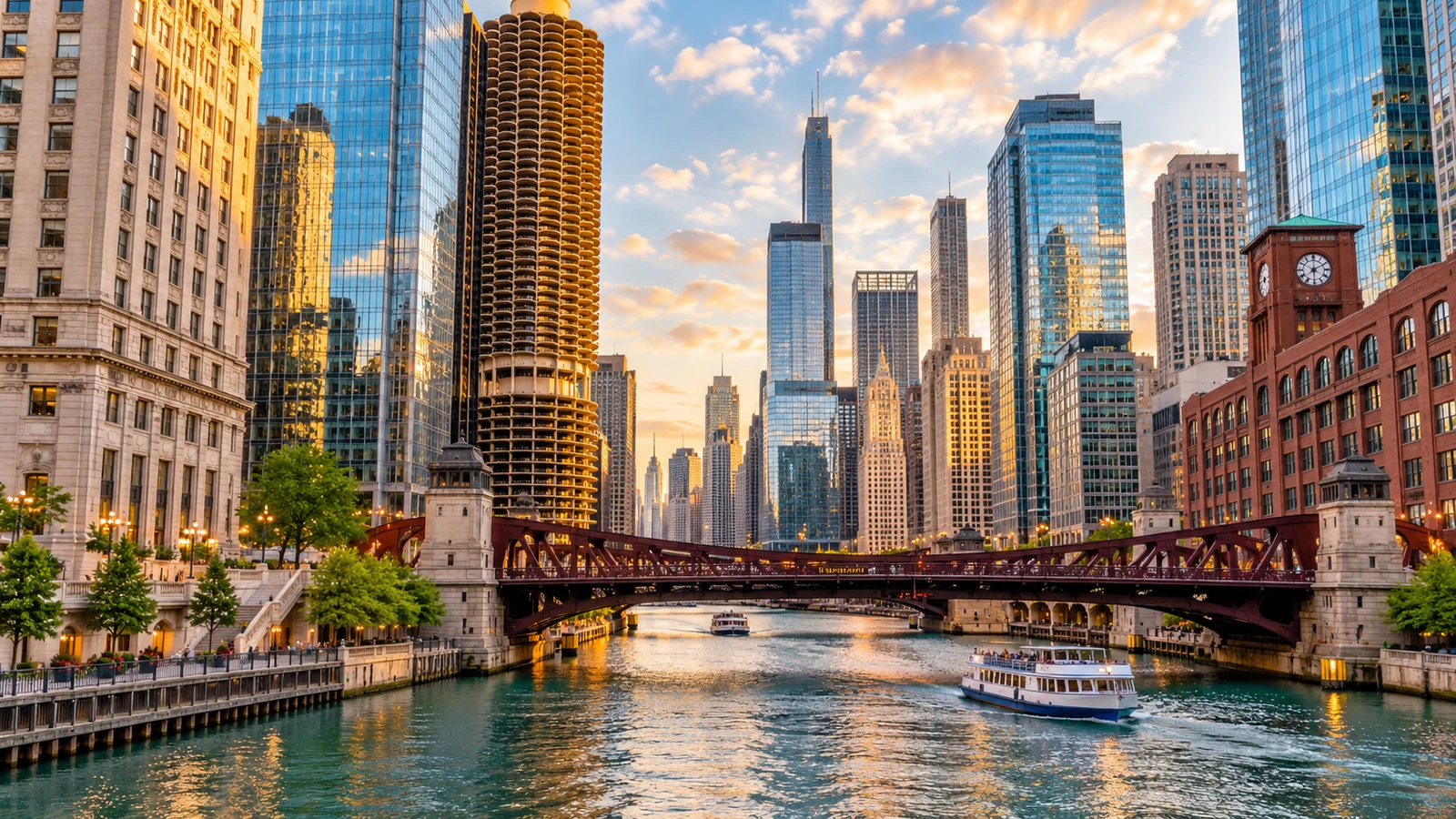 Río Chicago y sus puentes – Chicago Comfort con Iberia Río Chicago y sus puentes – Chicago Comfort con Iberia