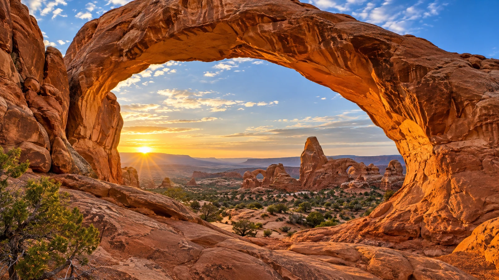Arcos de arenisca cerca de Moab