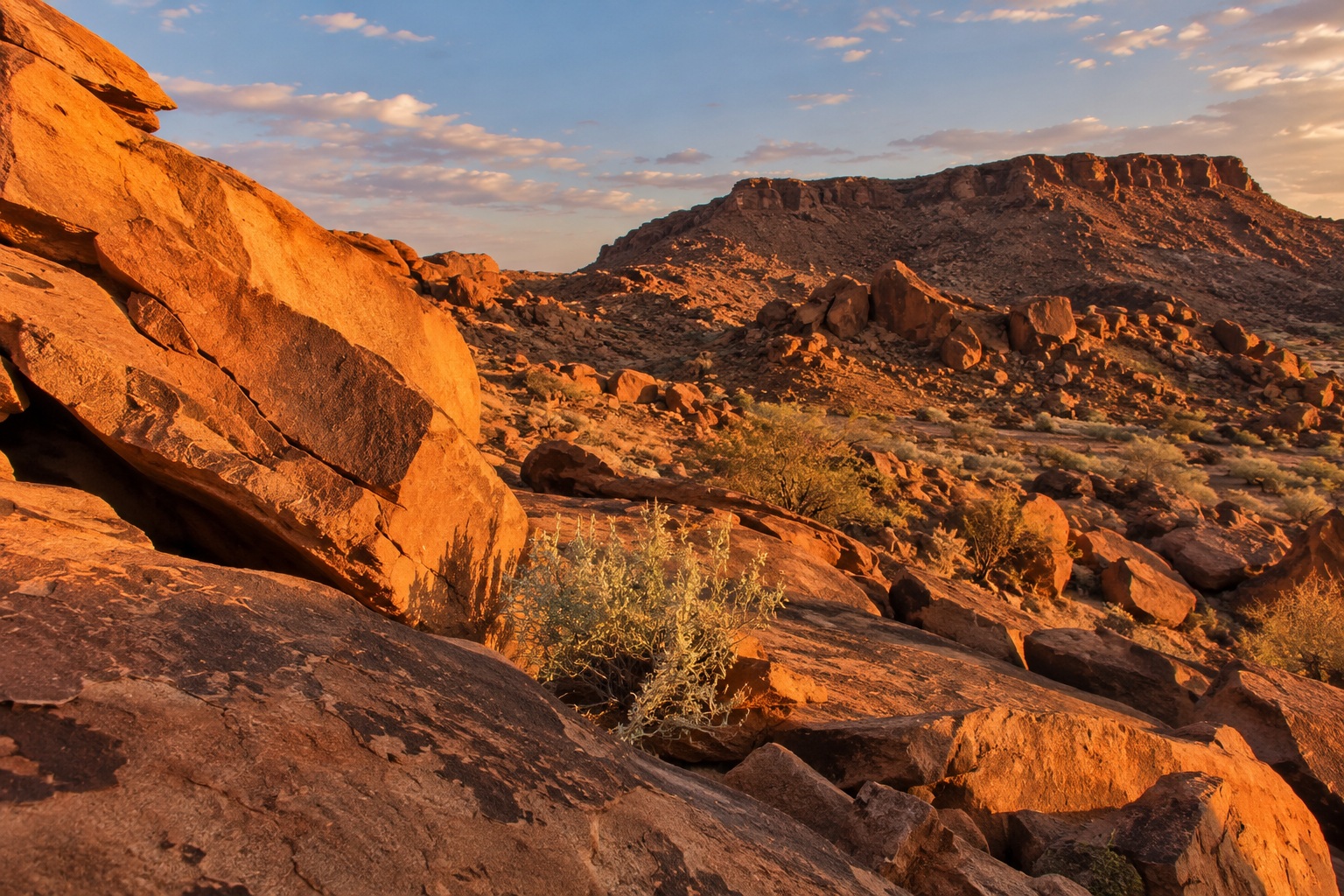Formaciones rocosas ocres de Twyfelfontein
