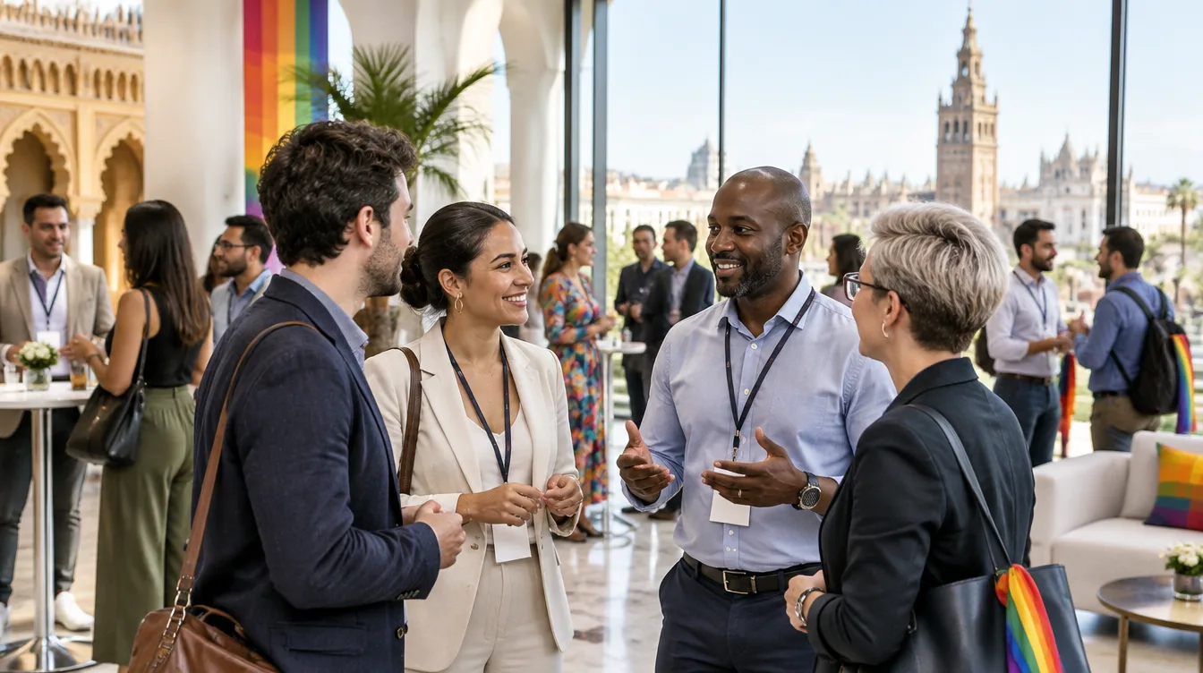 Profesionales del turismo LGBTQ+ en un encuentro de networking en Sevilla