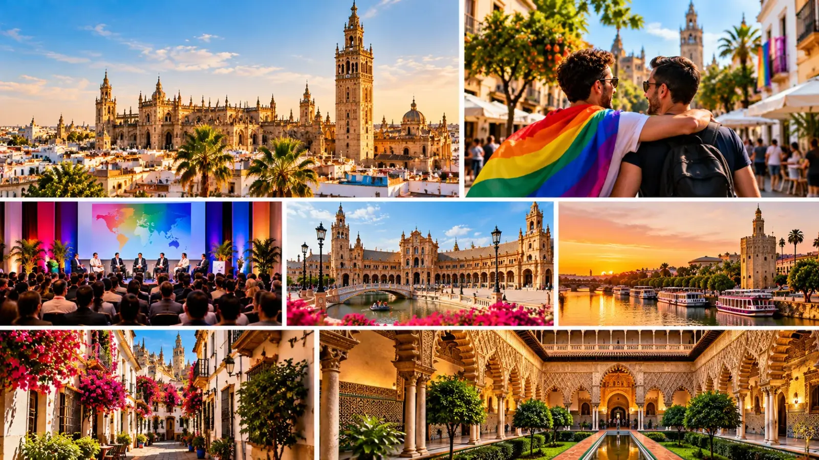 Plaza de España de Sevilla, sede de la Convención Global IGLTA 2026