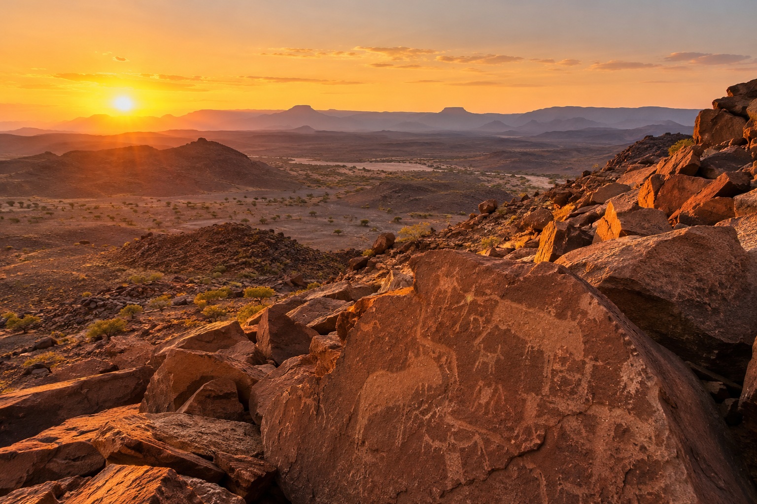 Rocas de Twyfelfontein en Damaraland