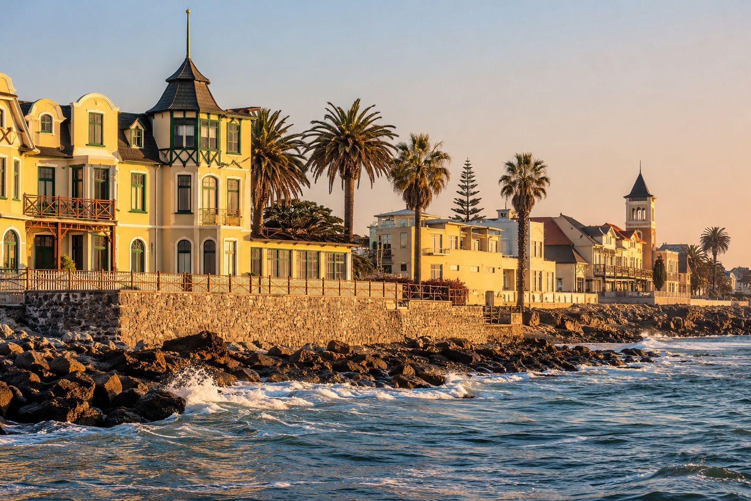 Arquitectura histórica costera de Swakopmund