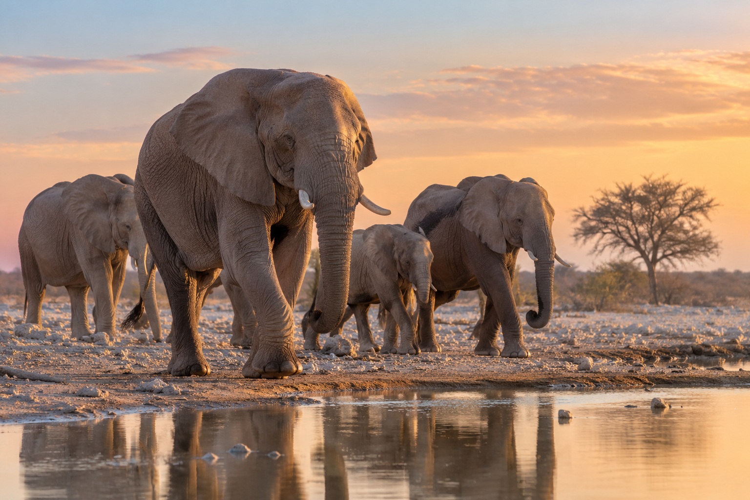 Elefantes en Etosha - Namibia y Cataratas Victoria