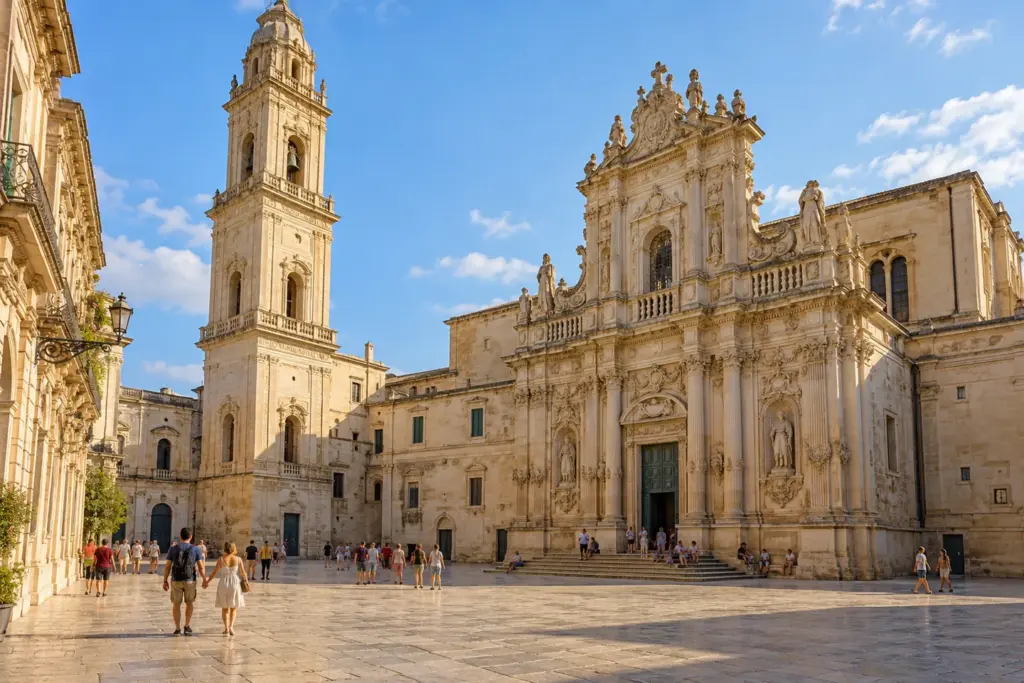 Piazza del Duomo y arquitectura barroca de Lecce, Puglia