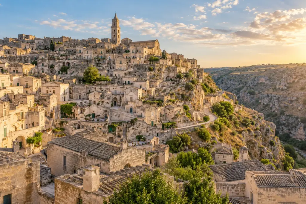 Sassi de Matera, antiguas viviendas excavadas en la roca, viaje a Puglia