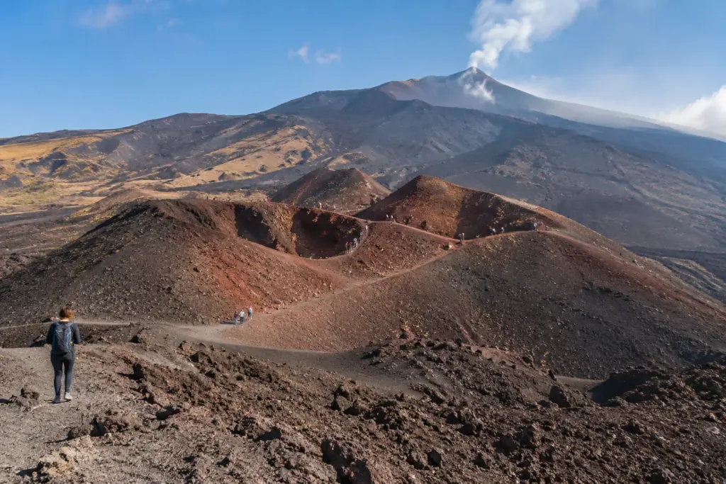 Cráteres Silvestri en el volcán Etna, Sicilia